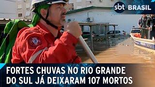 Rio Grande do Sul tem 107 mortos e 136 desaparecidos | SBT Brasil (09/05/24)