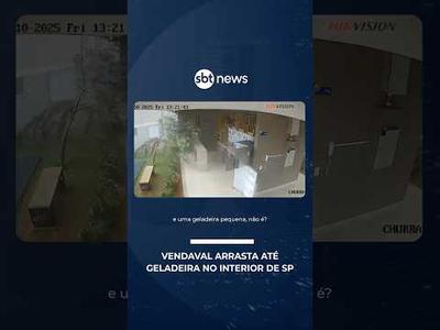 Flagra: vendaval arrasta até geladeira em Cravinhos, no interior de SP | #SBTNoticias Flagra: vendaval arrasta até geladeira em Cravinhos, no interior de SP | #SBTNoticias