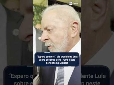 "Espero que role", diz presidente Lula sobre encontro com Trump neste domingo "Espero que role", diz presidente Lula sobre encontro com Trump neste domingo