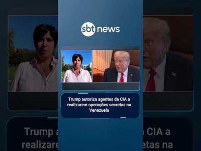 Trump autoriza agentes da CIA a realizarem operações secretas na Venezuela | #SBTNews Trump autoriza agentes da CIA a realizarem operações secretas na Venezuela | #SBTNews