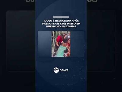 Idoso é resgatado após passar dois dias preso em bueiro no Amazonas | #SBTNotícias Idoso é resgatado após passar dois dias preso em bueiro no Amazonas | #SBTNotícias