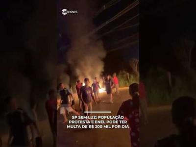 Com bairros sem luz, moradores protestam; Justiça determina religação "Imediata" | #SBTNotícias Com bairros sem luz, moradores protestam; Justiça determina religação "Imediata" | #SBTNotícias