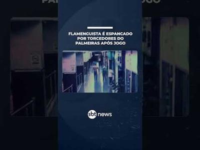 Flamenguista é agredido por torcedores do Palmeiras em Brasília | #SBTNotícias Flamenguista é agredido por torcedores do Palmeiras em Brasília | #SBTNotícias