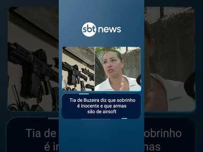Tia de Buzeira diz que sobrinho é inocente e que armas são de airsoft | #AloVoce Tia de Buzeira diz que sobrinho é inocente e que armas são de airsoft | #AloVoce