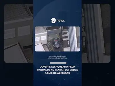 Jovem é esfaqueado pelo padrasto ao tentar defender a mãe de agressão | #SBTNotícias Jovem é esfaqueado pelo padrasto ao tentar defender a mãe de agressão | #SBTNotícias