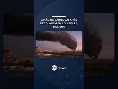 Avião de carga da UPS cai após decolagem em Louisville, nos EUA; área do aeroporto é interditada Avião de carga da UPS cai após decolagem em Louisville, nos EUA; área do aeroporto é interditada