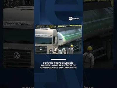 Governo propõe subsídio ao diesel após resistência de governadores em cortar ICMS | #SBTBrasil Governo propõe subsídio ao diesel após resistência de governadores em cortar ICMS | #SBTBrasil