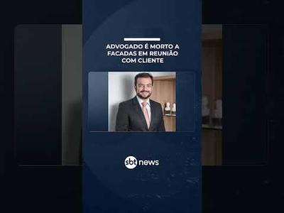 Advogado é morto a facadas durante reunião com cliente em MG | #SBTManhã Advogado é morto a facadas durante reunião com cliente em MG | #SBTManhã