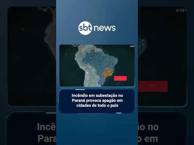 Apagão afeta cidades de todas as regiões do país após incêndio em subestação no Paraná | #SBTBrasil Apagão afeta cidades de todas as regiões do país após incêndio em subestação no Paraná | #SBTBrasil