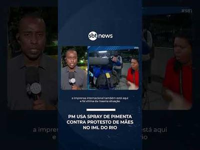 Repórter do SBT é atingido por spray de pimenta lançado pela PM em protesto no RJ | #SBTBrasil Repórter do SBT é atingido por spray de pimenta lançado pela PM em protesto no RJ | #SBTBrasil