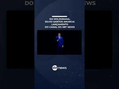 Em holograma, Silvio Santos anuncia o lançamento do canal do SBT News Em holograma, Silvio Santos anuncia o lançamento do canal do SBT News