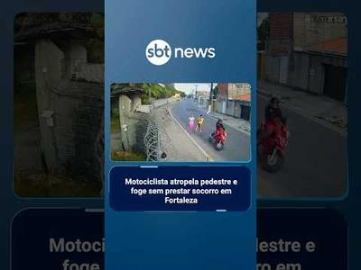 Motociclista atropela pedestre e foge sem prestar socorro em Fortaleza | #SBTBrasil Motociclista atropela pedestre e foge sem prestar socorro em Fortaleza | #SBTBrasil