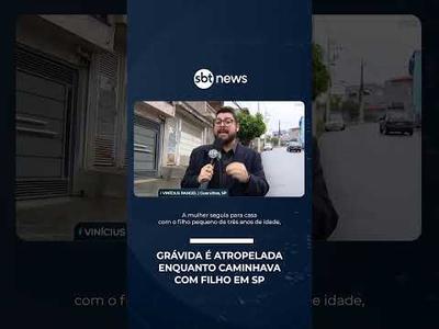 Grávida é atropelada enquanto caminhava com filho em SP; menino escapa por pouco | #SBTBrasil Grávida é atropelada enquanto caminhava com filho em SP; menino escapa por pouco | #SBTBrasil