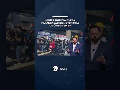 Nunes anuncia fim da paralisação de motoristas de ônibus em São Paulo | #SBTNotícias Nunes anuncia fim da paralisação de motoristas de ônibus em São Paulo | #SBTNotícias
