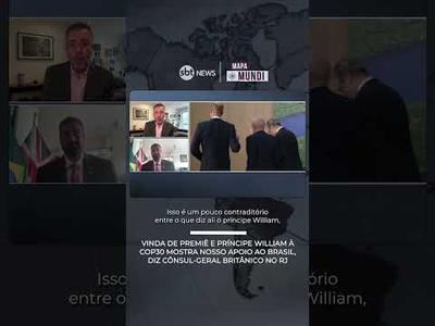 Vinda de premiê e príncipe William à COP30 mostra nosso apoio ao Brasil, diz cônsul Vinda de premiê e príncipe William à COP30 mostra nosso apoio ao Brasil, diz cônsul