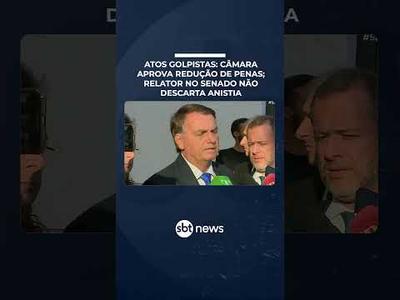 Atos golpistas: Câmara aprova redução de penas; relator no Senado não descarta anistia Atos golpistas: Câmara aprova redução de penas; relator no Senado não descarta anistia