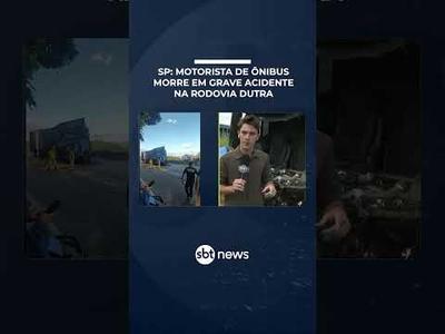 Motorista de ônibus morre após acidente na rodovia Dutra, em Taubaté (SP) | #PrimeiroImpacto Motorista de ônibus morre após acidente na rodovia Dutra, em Taubaté (SP) | #PrimeiroImpacto