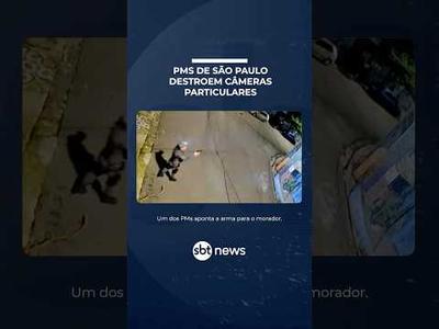 "Tá achando que tá falando com quem?": PMs de SP destroem câmeras particulares | #SBTManha "Tá achando que tá falando com quem?": PMs de SP destroem câmeras particulares | #SBTManha