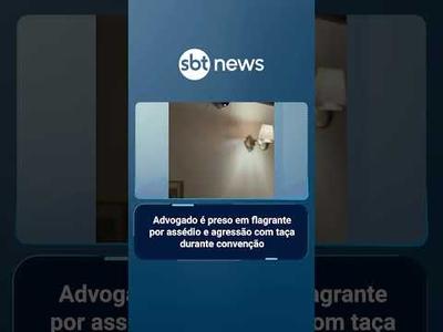 Advogado é preso em flagrante por assédio e agressão com taça durante convenção | #PrimeiroImpacto Advogado é preso em flagrante por assédio e agressão com taça durante convenção | #PrimeiroImpacto