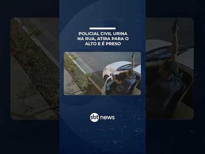 Policial civil é preso após urinar na rua e disparar tiro em SP | #SBTManhã Policial civil é preso após urinar na rua e disparar tiro em SP | #SBTManhã