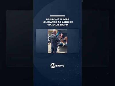 Drone flagra milicianos ao lado de viaturas da PM no Rio | #SBTNotícias Drone flagra milicianos ao lado de viaturas da PM no Rio | #SBTNotícias