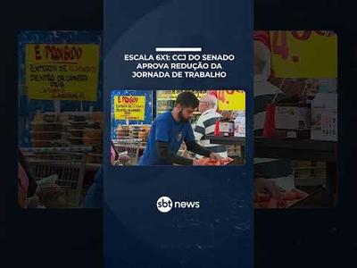 Escala 6x1: CCJ do Senado aprova PEC que reduz carga horária semanal para 36h | #SBTBrasil Escala 6x1: CCJ do Senado aprova PEC que reduz carga horária semanal para 36h | #SBTBrasil