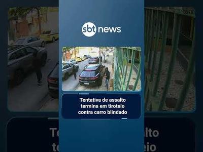 Flagra: Tentativa de assalto termina em tiroteio contra carro blindado no Rio | #SBTManha Flagra: Tentativa de assalto termina em tiroteio contra carro blindado no Rio | #SBTManha