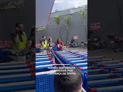 Homem tem orelha arrancada durante discussão por cobrança de dívida | #SBTNews Homem tem orelha arrancada durante discussão por cobrança de dívida | #SBTNews