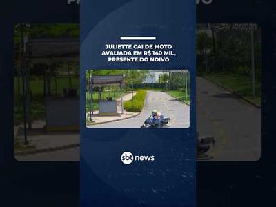 Juliette cai de moto avaliada em R$ 140 mil durante "estreia" do presente de aniversário | #SBTManhã Juliette cai de moto avaliada em R$ 140 mil durante "estreia" do presente de aniversário | #SBTManhã