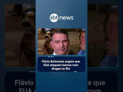 Flávio Bolsonaro sugere que EUA ataquem barcos com drogas no Rio de Janeiro | #SBTBrasil Flávio Bolsonaro sugere que EUA ataquem barcos com drogas no Rio de Janeiro | #SBTBrasil