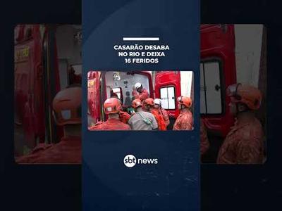 Casarão desaba no Rio de Janeiro e 16 são resgatados dos escombros | #SBTManhã Casarão desaba no Rio de Janeiro e 16 são resgatados dos escombros | #SBTManhã