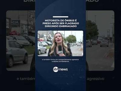 Motorista de ônibus é preso após ser flagrado dirigindo embriagado | #SBTNotícias Motorista de ônibus é preso após ser flagrado dirigindo embriagado | #SBTNotícias