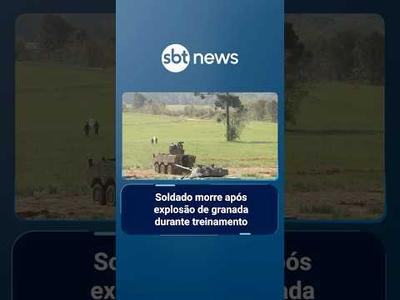 Soldado morre após explosão de granada durante treinamento em SC | #SBTNoticias Soldado morre após explosão de granada durante treinamento em SC | #SBTNoticias