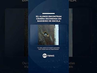 RJ: Alunos encontram câmera escondida em banheiro de escola | #SBTNotícias RJ: Alunos encontram câmera escondida em banheiro de escola | #SBTNotícias