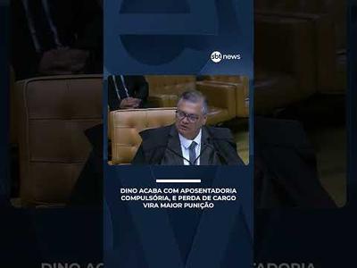 Dino acaba com aposentadoria compulsória, e perda de cargo vira maior punição da magistratura Dino acaba com aposentadoria compulsória, e perda de cargo vira maior punição da magistratura