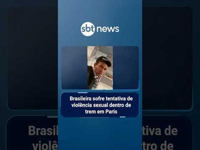 Brasileira sofre tentativa de violência sexual dentro de trem em Paris | #SBTManha Brasileira sofre tentativa de violência sexual dentro de trem em Paris | #SBTManha