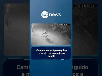 Caminhoneiro é perseguido e morto por suspeitos a cavalo | #SBTManha Caminhoneiro é perseguido e morto por suspeitos a cavalo | #SBTManha