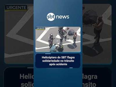 Mulher para no trânsito e ajuda homem que sofreu acidente de moto em SP | #PrimeiroImpacto Mulher para no trânsito e ajuda homem que sofreu acidente de moto em SP | #PrimeiroImpacto
