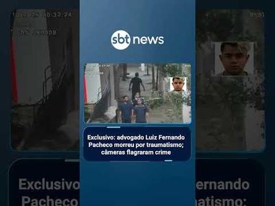 Morte de advogado em SP: Luiz Fernando Pacheco foi vítima de latrocínio, conclui polícia |#SBTBrasil Morte de advogado em SP: Luiz Fernando Pacheco foi vítima de latrocínio, conclui polícia |#SBTBrasil