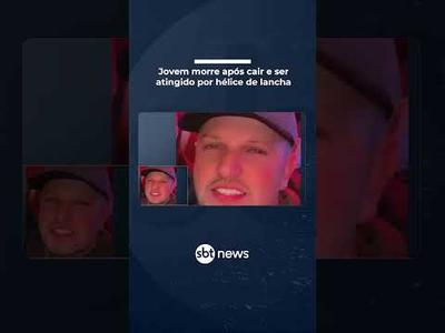 Jovem morre após cair e ser atingido por hélice de lancha | #SBTNotícias Jovem morre após cair e ser atingido por hélice de lancha | #SBTNotícias