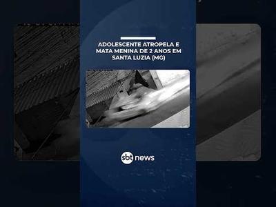 Adolescente atropela duas crianças em Santa Luzia (MG); menino de 2 anos morre | #SBTBrasil Adolescente atropela duas crianças em Santa Luzia (MG); menino de 2 anos morre | #SBTBrasil
