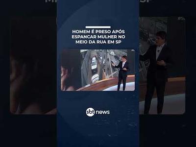 Homem é preso após atacar e espancar mulher no meio da rua no centro de SP | #SBTBrasil Homem é preso após atacar e espancar mulher no meio da rua no centro de SP | #SBTBrasil