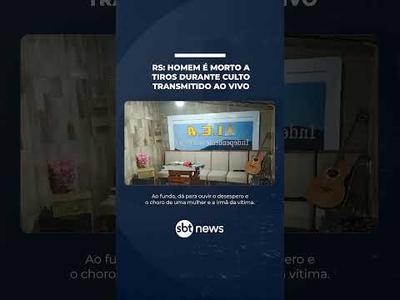 RS: Homem é morto a tiros durante culto transmitido ao vivo | #SBTNotícias RS: Homem é morto a tiros durante culto transmitido ao vivo | #SBTNotícias