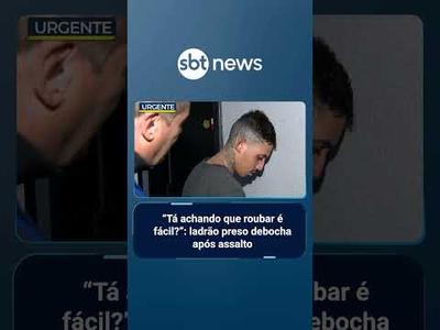 “Tá achando que roubar é fácil?”: ladrão preso debocha após assalto em SP | #PrimeiroImpacto “Tá achando que roubar é fácil?”: ladrão preso debocha após assalto em SP | #PrimeiroImpacto