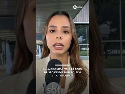 Lula discursa no G-20 após prisão de Bolsonaro, sem citar opositor | #SBTNews Lula discursa no G-20 após prisão de Bolsonaro, sem citar opositor | #SBTNews