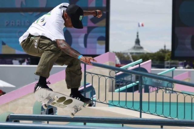 Imagem da noticia Estreias brasileiras no skate e no tênis são canceladas por causa da chuva em Paris