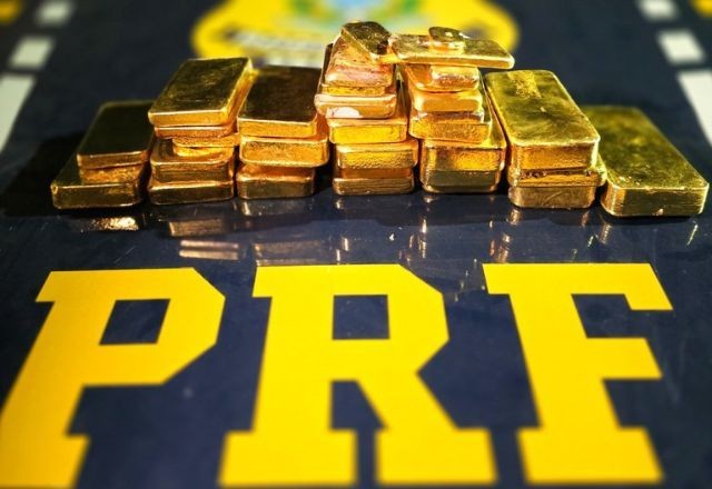 Imagem da noticia Polícia Rodoviária Federal apreende 21kg de barras de ouro em Roraima