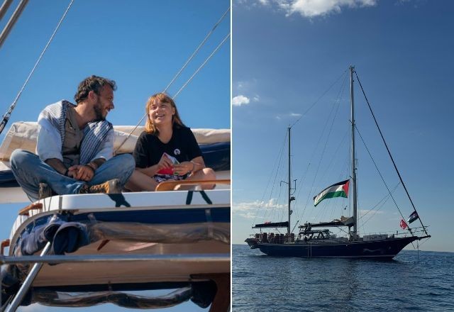 Imagem da noticia Greta Thunberg, ator de "Game of Thrones" e 10 ativistas embarcam em navio rumo a Gaza