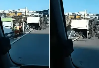 Dois caminhões tombam na Rodovia Raposo Tavares e causam lentidão no sentido interior Dois caminhões tombam na Rodovia Raposo Tavares e causam lentidão no sentido interior