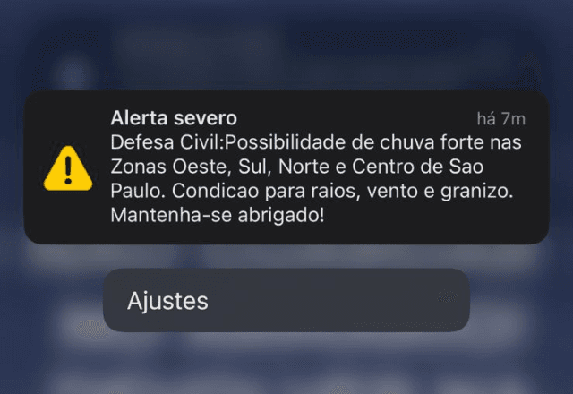 Imagem da noticia São Paulo entra em estado de atenção para alagamentos